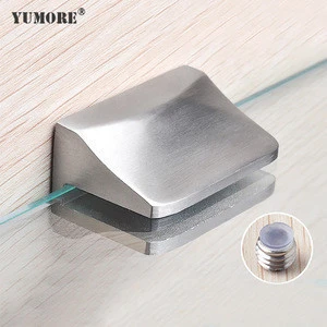 Satin Finish 304 Stainless Steel Mounting Metal Angle Glass Clamp