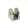 Satin Zinc Alloy Glass Clamp Bracket Small Clamp Hinge Spring for 5-12mm Glass Fixed Clamp