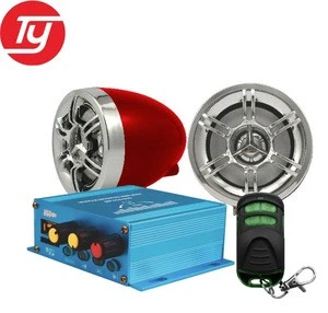 scooter audio system/Tianyu electrical electrical motorcycle alarm mp3 player system/scorpio alarm mp3 player
