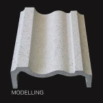 sculpting GRC glassfiber reinforced coment concrete flat panel