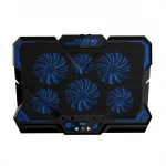 Seenda Gaming Laptop Cooler Six Fan Notebook Cooling Pad Silent LED Touch Version Adjustable Laptop Stand Cooler