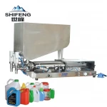 Semi Automatic Hopper Big Valve Pneumatic Paste Yogurt Perfume Filling Machine