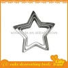 Set of 3pcs star shape baking cookie press cutter