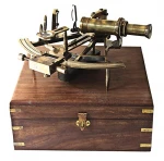 sextant polished brass for decoration