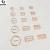 Import SGS quality underwear accessories swimwear buckle rose gold bra strap ring slider hook from China
