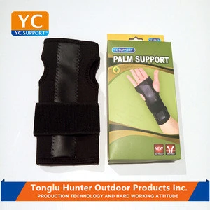 sheet steel and leather dual protection wrist brace palm support sports safety