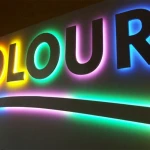 Signage Boards available Acrylic 3D Letters light backed sign Screws Installation tubelight led logo custom led signs letters