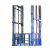 Simple vertical guide rail goods lift machine platform