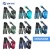 Import SKTIC 2022 Cyan New Breath Folding Full Face Snorkeling Mask Anti Leak PP+TPR Diving Fins Powerful Lick Fins Snorkel Equipment from China