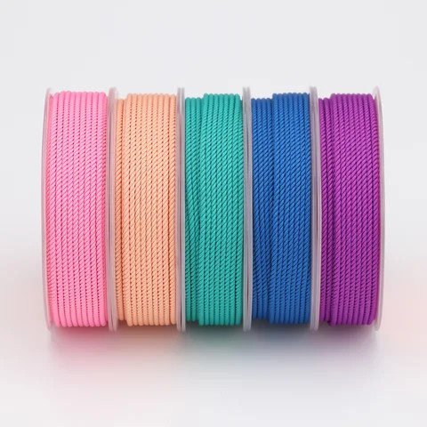 SKY ML226S 1.2~3mm Jewelry Cord Polyester Cord Jewelry Accessories Bracelet and Necklace Material 81 Colors
