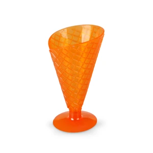 Small 6oz custom color novelty plastic ice cream cone cup for sale