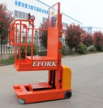 Small forklift 300 kg 4500 mm full electric order picker lift tables for warehouse trucks