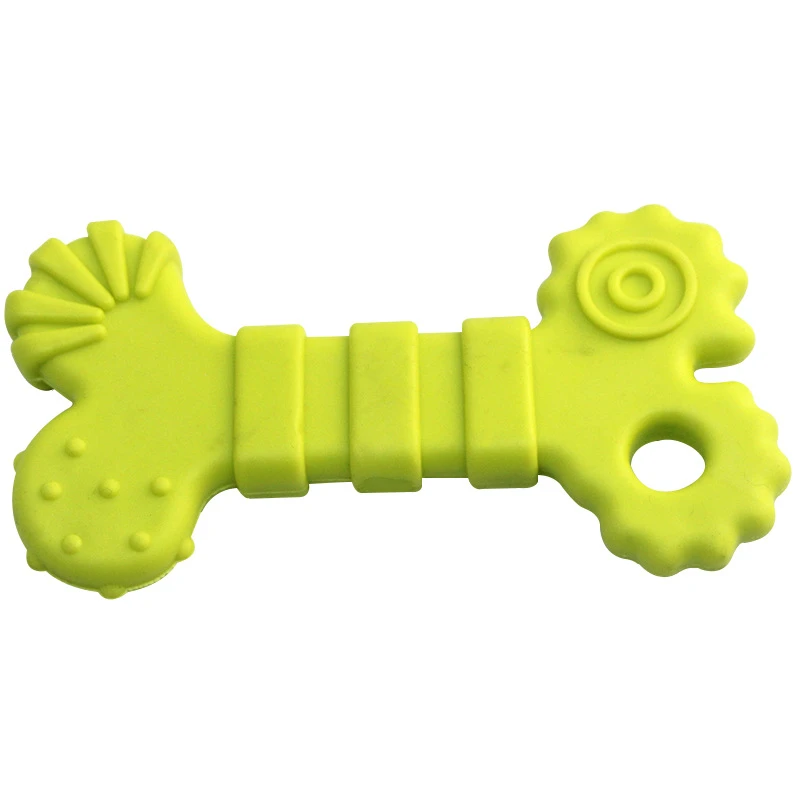 Small Pet Toys Small Bone Shape Rubber Pet Toys Molar Teeth Cleaning  Pet Toys Dog