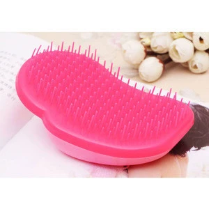 Small portable plastic detangling hair brush/detangler hair comb