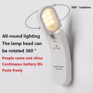 Smart home USB human body sensing nightlight creative light-controlled desk lamp LED bedside lamp