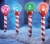 Import Solar Pathway Lights Christmas Candy Cane Crackle Color-Changing Glass Ball Holiday Landscape Lighting (JL-8521) from China