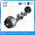 Import solid steel three wheel rear trailer parts axle from China