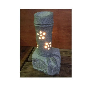 Soyokaze Stone Crafts import elegent lantern stone garden lamp