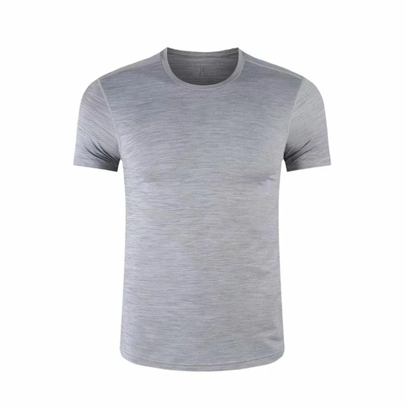 Spandex Sports Gym T Shirt Men Short Sleeve  T-Shirt Compression Stretch Top Workout Fitness Training Running Shirt