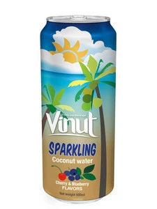 Sparkling Coconut water with Peach and Mango flavour