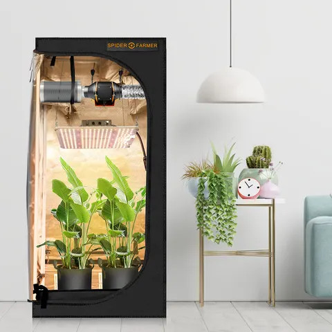 Spider Farmer 60x120x150cm Indoor Grow Tent high quality Easy to Assemble Dark Room Spider Farmer