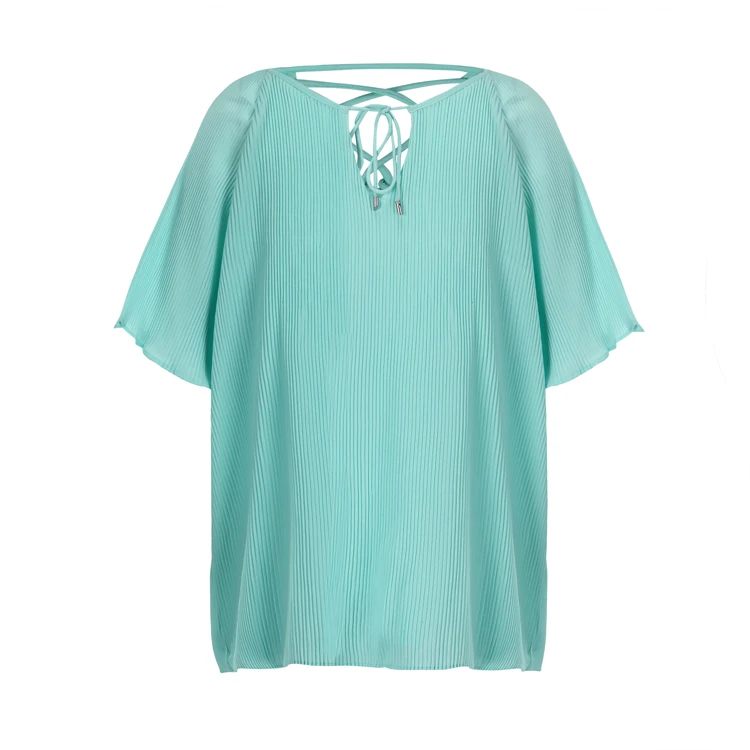 Spring Casual Fashion Pullover V-neck Ruffle Long Sleeve Women Blouse Shirt
