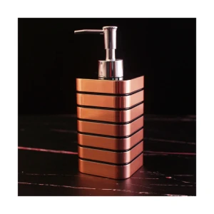Square Stripe Design Large Volume Skin Care Bathroom Bottle Soap Liquid Shampoo Dispenser