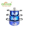s/s410 indian cooking pots/soup boiler/bright colored cookware set