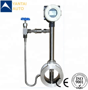 Stainless steel 304 tube measuring instruments gas/steam vortex flow meter lower price
