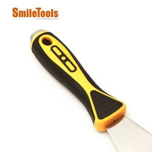 Stainless Steel Blade Putty Knife 0.7mm Thickness Professional Painting Tool Wall Scraper with PP &amp;TPE Handle