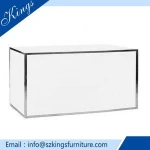 Stainless steel events party  Wedding White plexiglass Bar