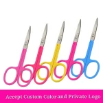 Stainless Steel eyebrow Nose eyelash Scissor Manicure Pedicure Nails Curved Scissor