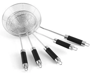Stainless steel filter scoop of stainless steel mesh small filter spoon scoop surface mesh Fried net