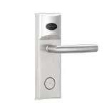 Stainless Steel Keyless Electronic Door Lock Hotel Card Key Lock System RFID Hotel Card Reader Door Lock with key and card