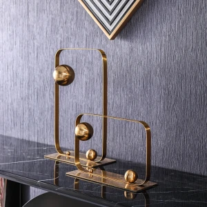 Stainless steel metal tabletop modern decoration article modern decor home items