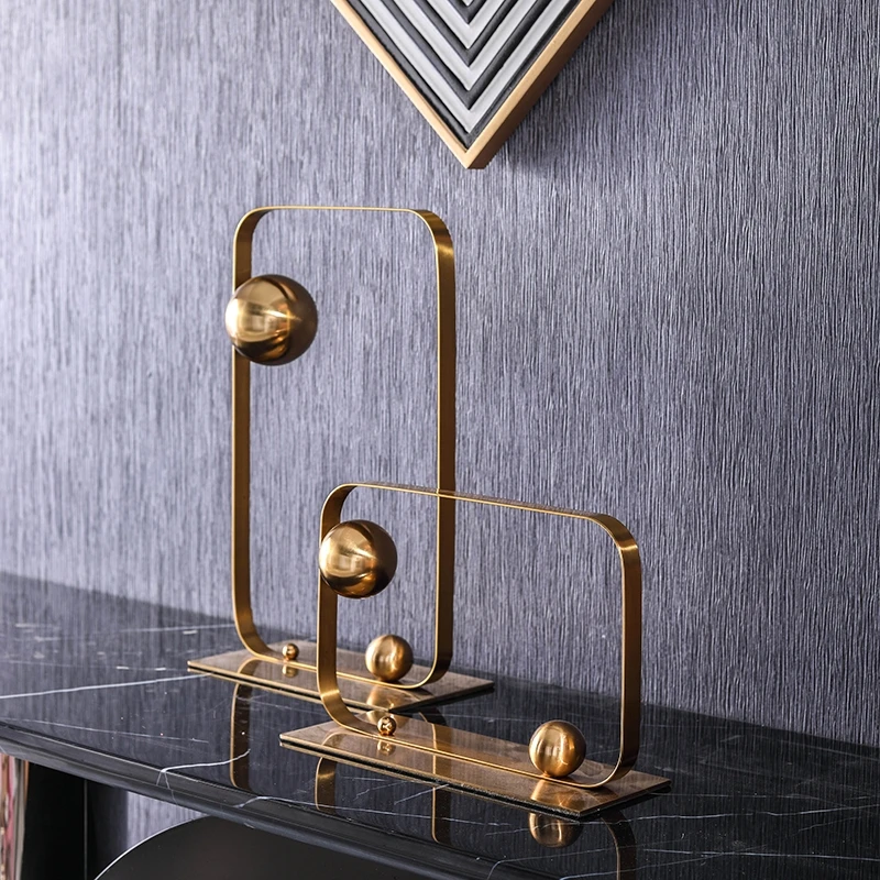Stainless steel metal tabletop modern decoration article modern decor home items