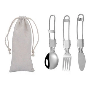 Stainless Steel Portable Knife Fork and Spoon Camping Picnic Utensil Travel Cutlery Set
