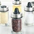 Import Stainless Steel spice pot/bottle/box glass Spice jars set with rotary spice rack from China