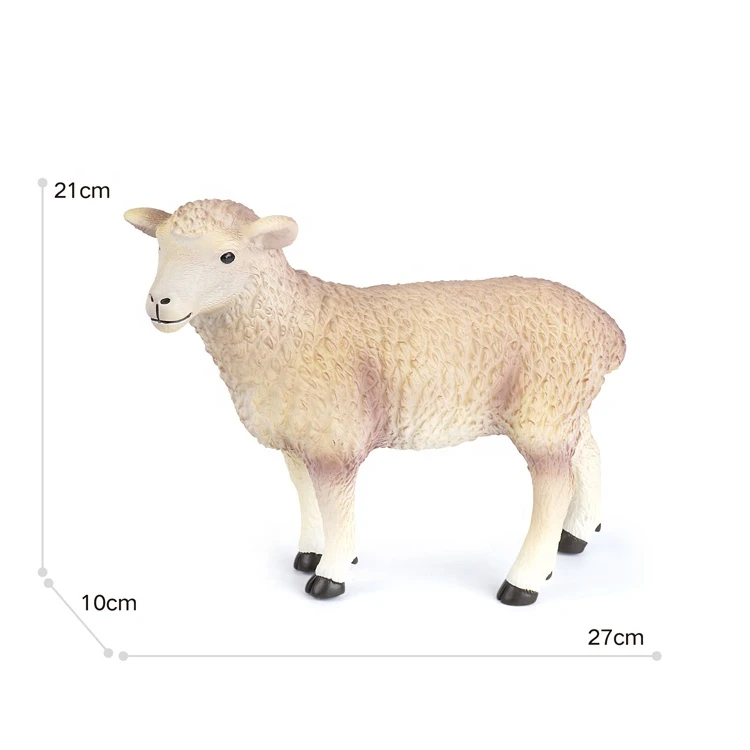 Standing Tall Realistic  Plastic Soft Toy Farm Animal Model Toys