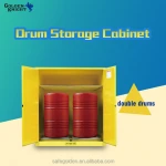 Steel storage drum used in workshop, 200 liter metal drum storage cabinet laboratory furniture