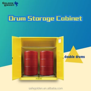 Steel storage drum used in workshop, 200 liter metal drum storage cabinet laboratory furniture