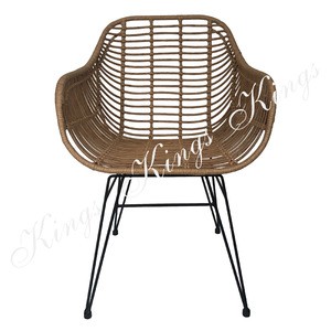 Steel wire Vintage Urban Wicker Rattan Restaurant Chair