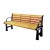 Import Stylish design premium quality iron frame composite wood outdoor garden patio seating bench from China