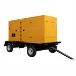 Super silence diesel generators with wheels classic 80kw 100kva mobile trailer generator set enclosure CE ISO approved