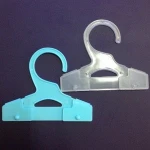 Supermarket sock display plastic hanger hook with snap button
