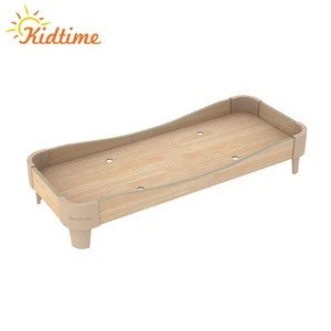 Supplies safety kindergarten furniture modern child wooden kids cot bed