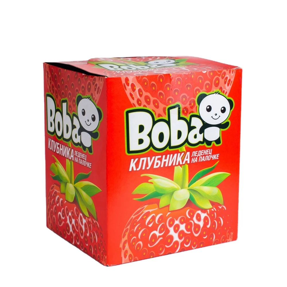Sweet Candy Box Lollipop strawberry flavor