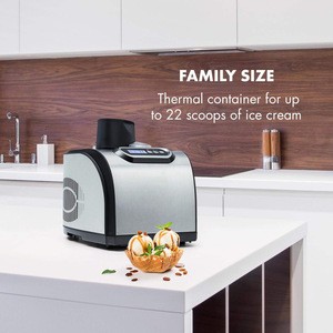 Sweet Dreams Ice Cream Maker Compression Cooling Family Size for up to 1.5L Gelato, Sorbet or frozen yogurt stainless steel
