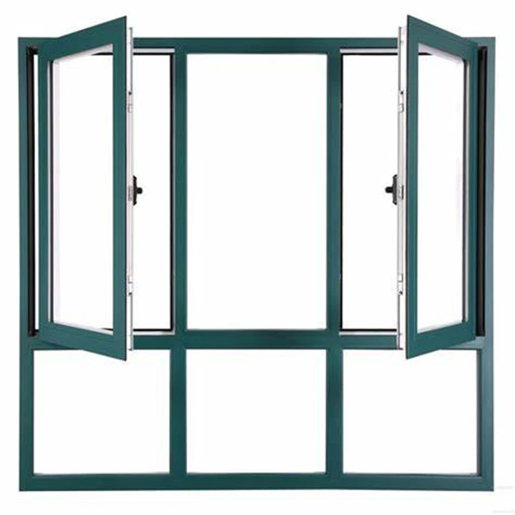swing opening customized color style good aluminium accessories  door window