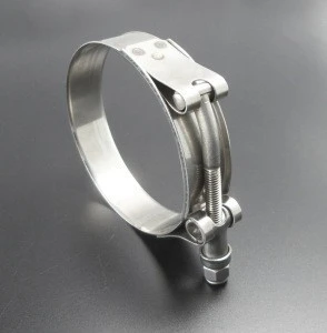 T bolt 316 stainless steel hose clamps